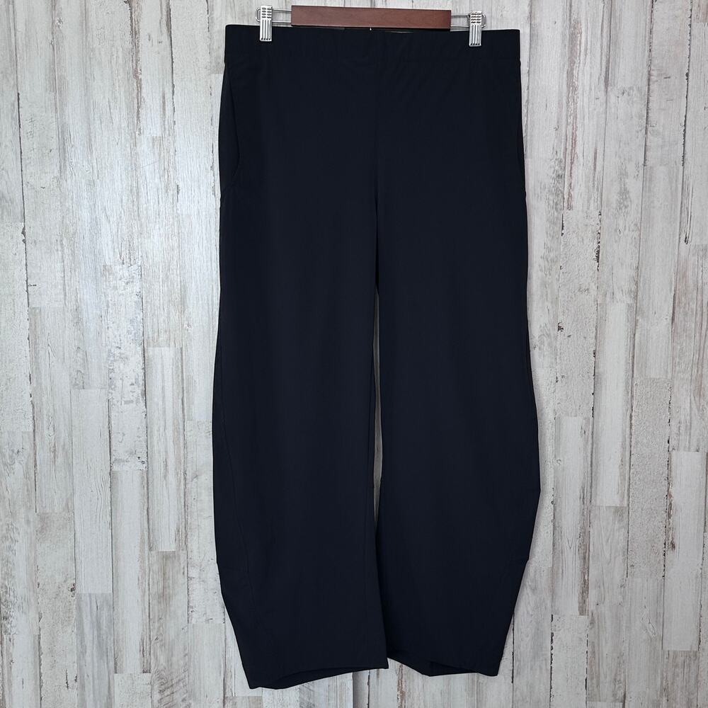 Ruti On The Loose Work Pants Size 12 Black NWOT Stretchy Waist Retail $249